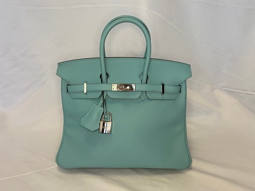 Hermès birkin bag 25 aqua - hermès,