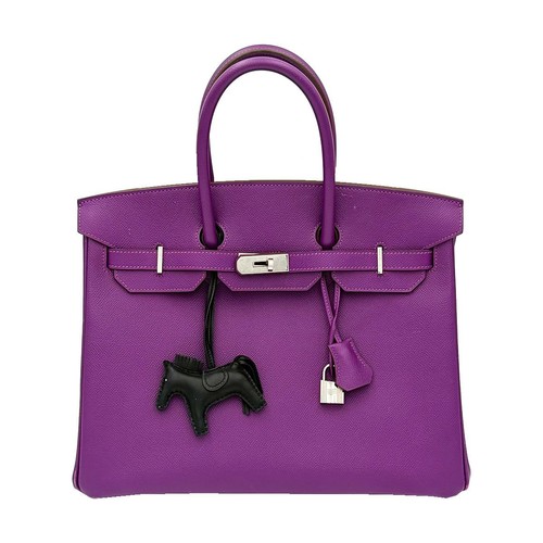 Hermes purple birkin tote - purple,