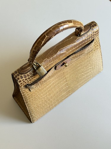 Hermes kelly shiny croc - 28,